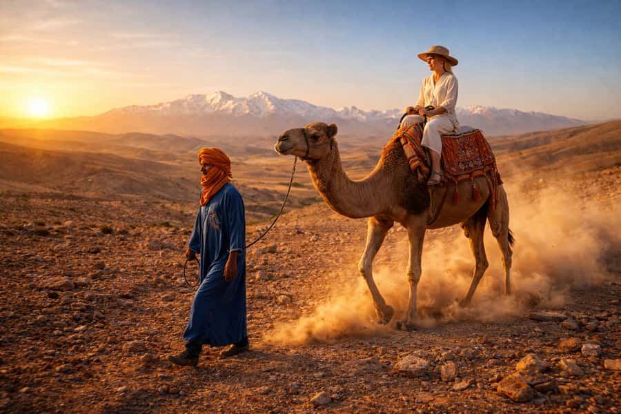 Marrakech: Agafay Desert Escape with Quad or Camel Ride - Pickup details and the road out of Marrakech