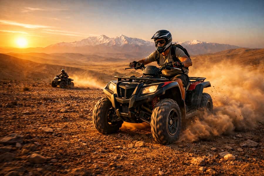 Marrakech: Agafay Desert Escape with Quad or Camel Ride - Sunset over the Agafay hills