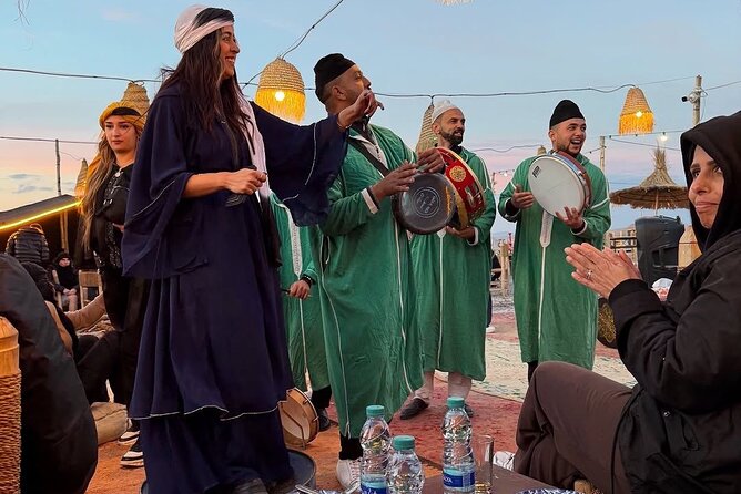 Marrakech Agafay Desert Sunset dinner & show Fire & Berber music - The optional 20-minute camel ride