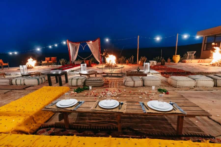 Marrakech: Sunset Dinner in Agafay Desert with Camel Ride - The camel ride across Agafay’s stony desert
