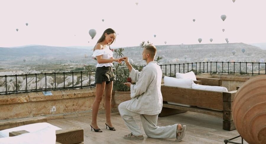 Marriage Proposal Surprise & Engagement in Cappadocia - What the $396 price includes