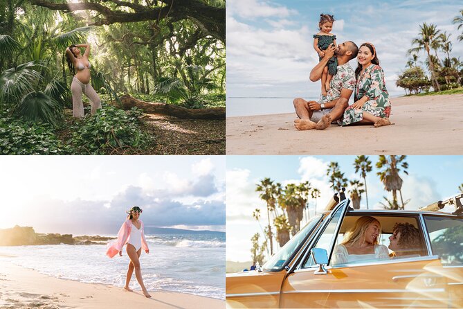 Maui Photographer, Beach Portrait for Family and couple - Meeting Mateo at the Right Light