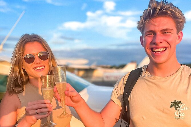 Miami Beach: Romantic Sunset Private Airplane Tour with Champagne - A private plane for two or three people