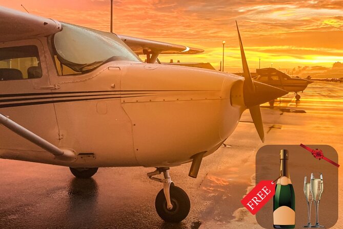 Miami Beach: Romantic Sunset Private Airplane Tour with Champagne - What to wear and what to bring