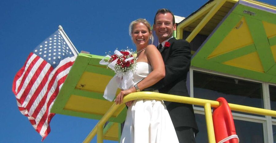 Miami: Beach Wedding or Renewal of Vows - A quiet Miami beach ceremony with little fuss