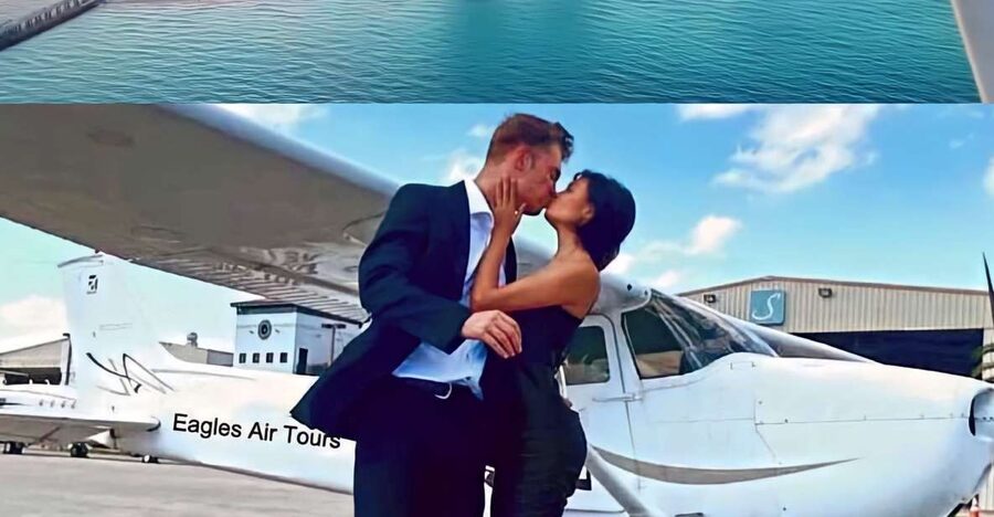 Miami: Romantic 1-Hour Private Flight Tour with Champagne - Key Biscayne and the island homes