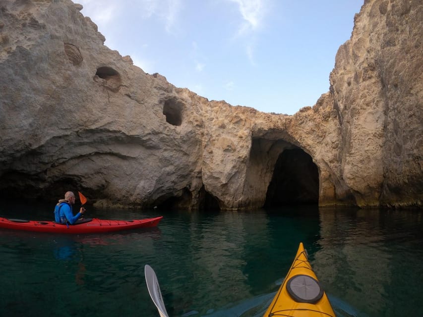 Milos: Romantic Semi Private Sunset Kayaking Tours - What to wear and pack for a wet evening