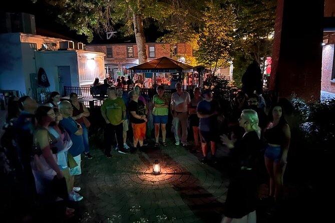 My Bloody Valentine Downtown Mystic Ghost Tour - Liberty Pole Square sets the tone