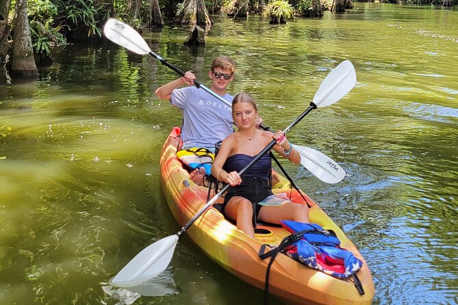 Paddle to Brunch Adventure on the Dora Canal - Moving beneath the cypress trees of Dora Canal