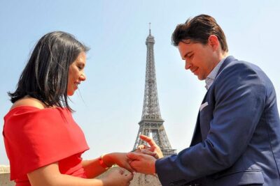 Paris Engagement Proposal Private Walking Tour with Professional Photographer
