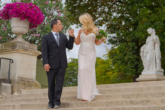 Paris Luxembourg Garden Wedding Vows Renewal Ceremony with Photo Shoot - Timing, meeting point, and group size