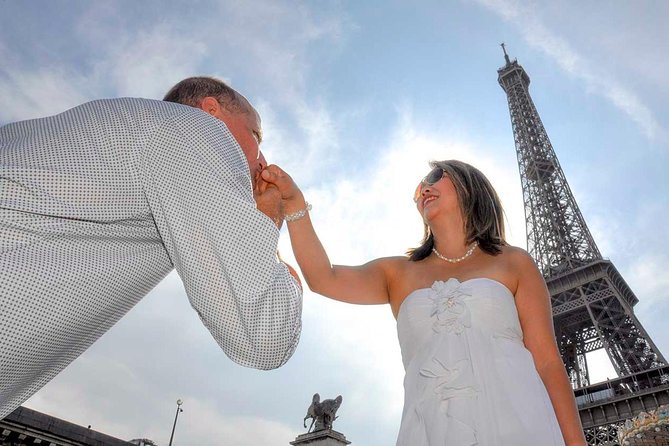 Paris Renew Your Wedding Vows Experience with Professional Photographer - A vow renewal with the Eiffel Tower as your backdrop