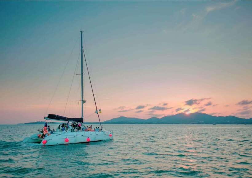 Phuket: Coral Island Catamaran Cruise with Sunset Dinner - Sailing from Chalong or Rawai to Koh Hey