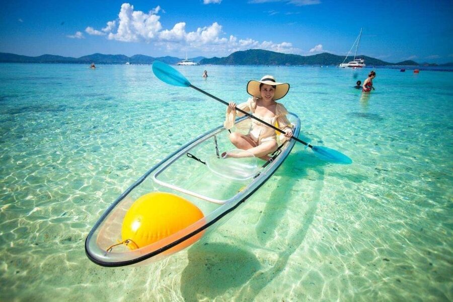 Phuket: Coral Island & Sunset Dinner by Sailing Catamaran - Coral Island: white sand, clear water, and changing plans