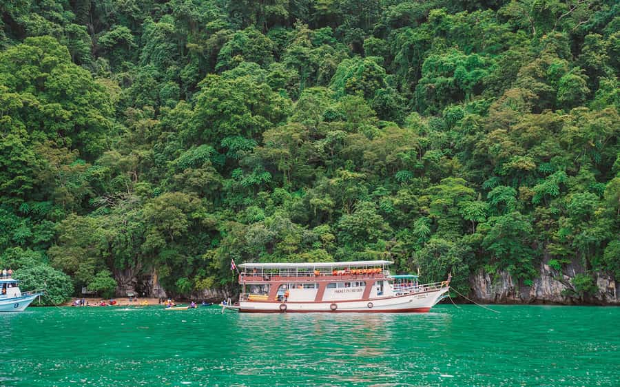 Phuket: Sunset Dinner in Phang Nga Bay by Big Boat - Panak Island, caves, and the first lagoon