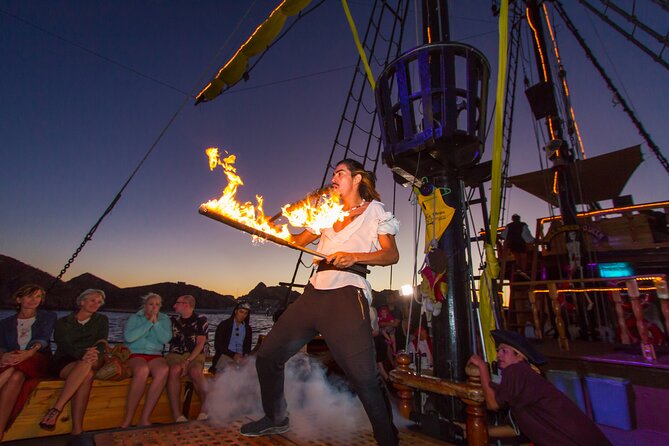 Pirate Ship Sunset Dinner and Show in Los Cabos - BBQ dinner without tables
