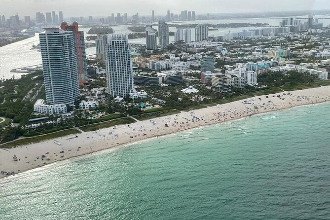 Private 60 Minute Romantic Air Tour with Champagne in Miami - Downtown Miami, the waterfront skyline, and the island mansions