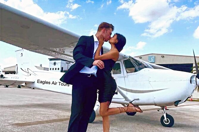 Private 60 Minute Romantic Air Tour with Champagne in Miami - Fisher Island, South Point Park, and the southern bay