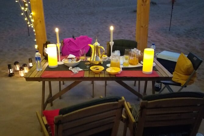 Private Dinner in middle of desert with sunset quad bike tour - What the $201 price gets you