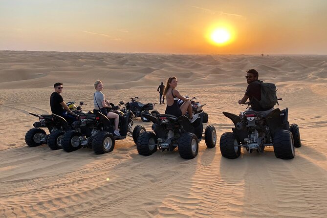 Private Dinner in middle of desert with sunset quad bike tour - Who will enjoy this most