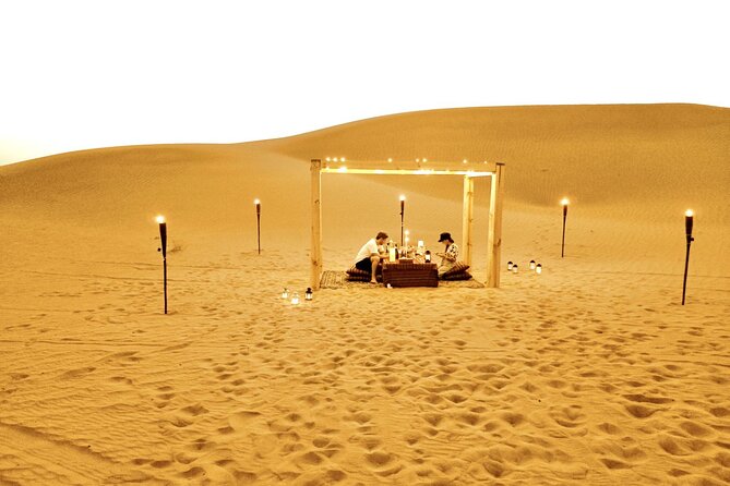 Private Dinner in middle of desert with sunset quad bike tour - A private dinner in the open desert