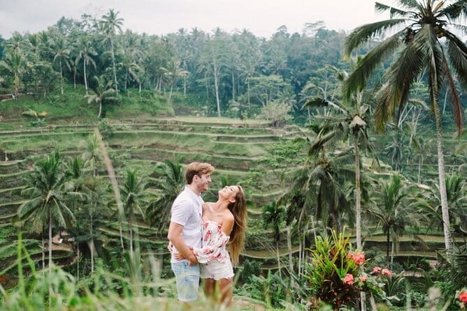 Private Floating Breakfast Jungle Swing and Romantic Spa in Ubud - Tegalalang shows Bali’s farming tradition
