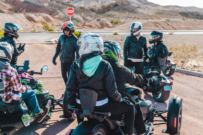 Private Guided Red Rock Canyon Tour for Couples on a CanAm Trike - Blue Diamond and the Cottonwood Station stop