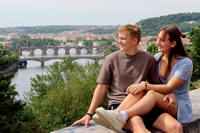 Private Prague Photoshoot for Individuals, Couples and Families - Lennon Wall for color and personality