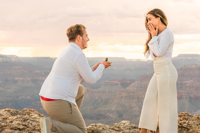 Private Proposal Professional Photo Shoot - Grand Canyon - Key points to know before booking