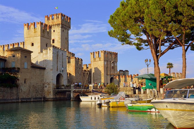 Private Romantic Motorboat Tour From Sirmione - The Grotte di Catullo seen from Lake Garda