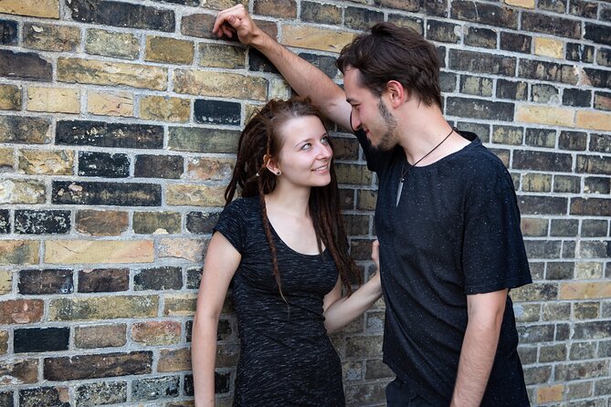 Private Romantic Urban & Street Photoshoot - St. Nikolai Memorial adds a darker mood
