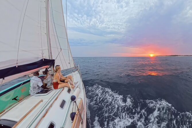 Pula Sunset Cruise: Brijuni Views, Drinks, Romance (Max 6 Guests) - Leaving Marina Polesana at golden hour