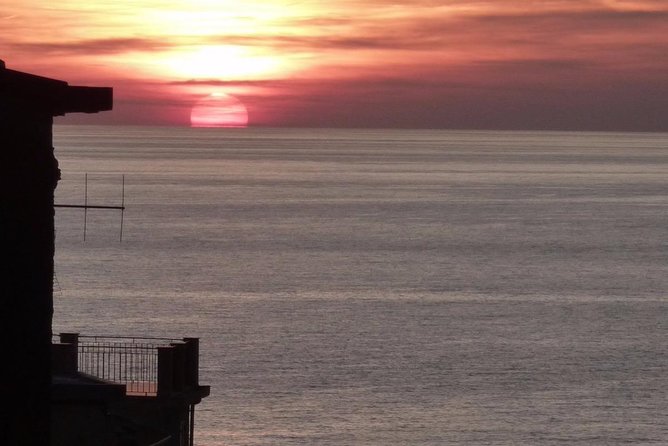 Romance in Cinque Terre: a boat trip at sunset, aperitif onboard - Vernazza and its historic harbor