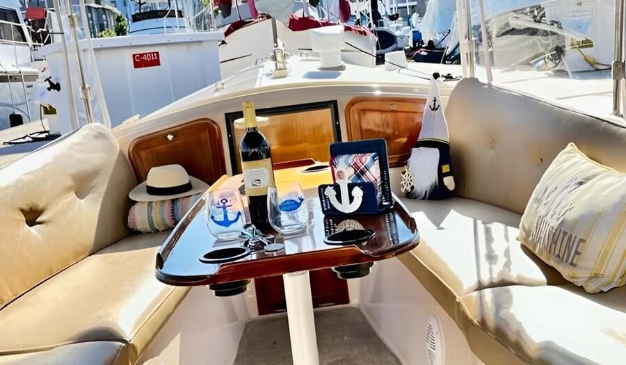 Romantic Boat Cruise with Wine & Cheese or Surprise Dinner - Captain Shaun and the style of the ride