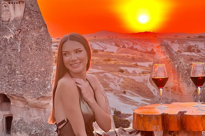 Romantic Cappadocia Sunset Dinner and Wine - One Glass of Wine, or a Beer