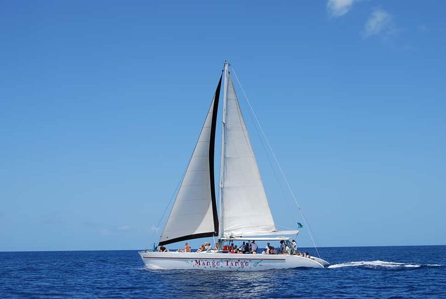 Romantic Caribbean Sunset Cruise - The green flash and the Caribbean horizon