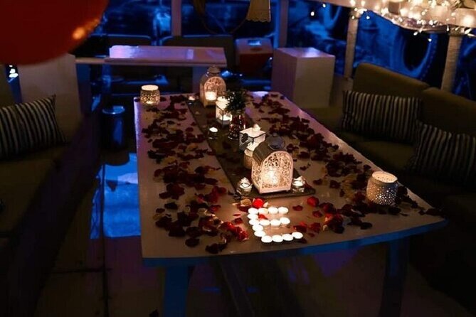 Romantic Dinner Cruise in Cairo Nile for Couples (Luxury) - The Cairo and Giza setting after dark