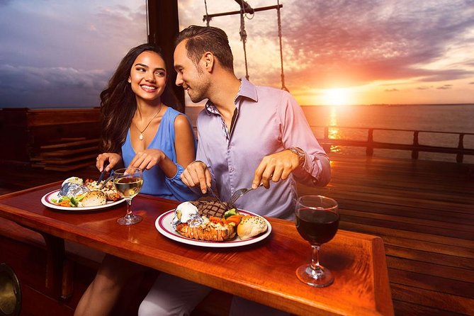 Romantic Experience Sunset Dinner Columbus in Cancun (2x1 price) - Lobster, steak, and the national open bar