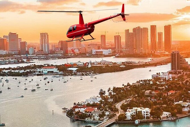 Romantic Miami Helicopter Tour with Champagne - South Beach from above