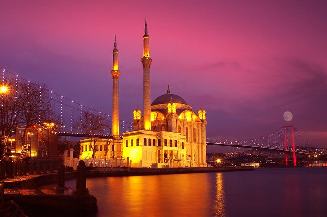 Romantic Night Cruise Live Violinist - Fatih Sultan Mehmet Bridge and the narrow strait