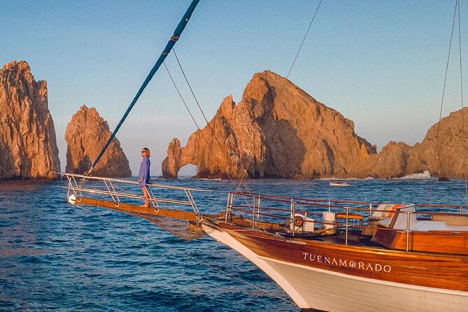 Romantic Sailboat Sunset: Live Music, Premium Bar & Dinner -Cabos - The Baja Duo brings shrimp and beef to the table