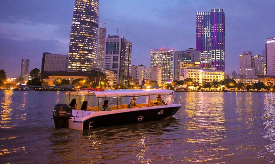 Romantic Sunset Cruise by Speedboat - Setting out through Saigon’s canals
