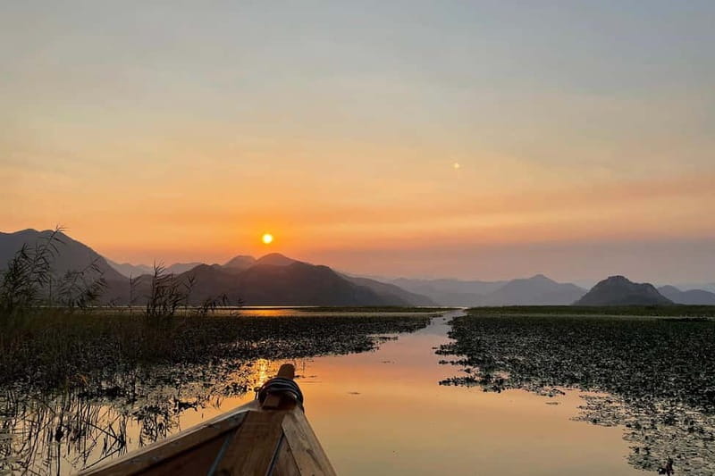 Romantic Sunset tour on Skadar lake with drinks and snacks - Lesendro Fortress adds a layer of history