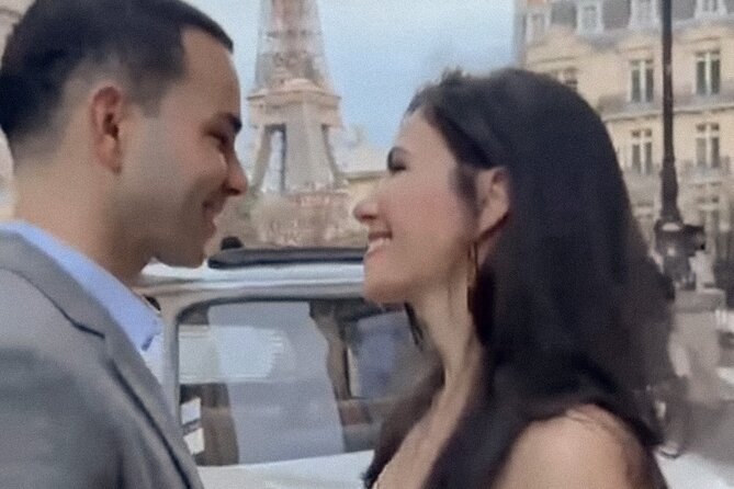 Romantic Tour of Paris in a Vintage Luxury Open-Top French Car - Rue Lepic, La Maison Rose, and Place du Tertre