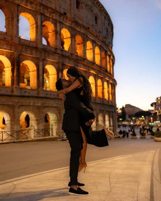 Rome: Romantic Proposal PhotoShoot - Giardinetto del Monte Oppio and the 15-minute photo stop