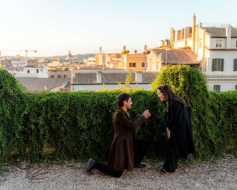 Rome: Romantic Proposal PhotoShoot - Posing help for couples who feel awkward on camera