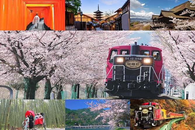 Sagano Romantic Train & Arashiyama, Kiyomizudera, Fushimi Inari Taisha Day Tour - Arashiyama’s bamboo paths and Togetsukyo Bridge