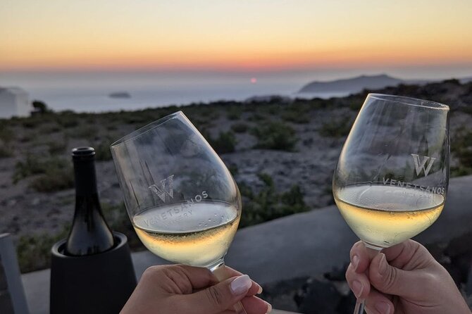 Santorini Honey Moon Romantic Private Sunset Wine Tour - A private Santorini evening built around sunset