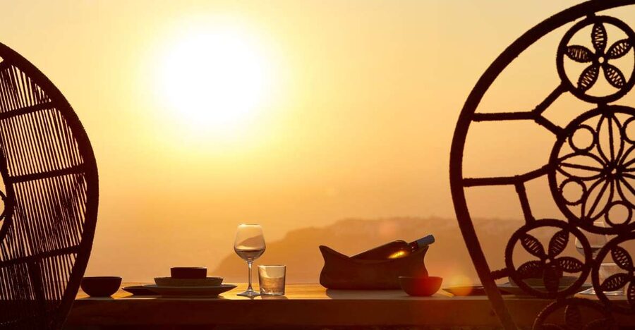 Santorini: Private Romantic Sunset Dinner with Caldera View - Service, timing, and practical details