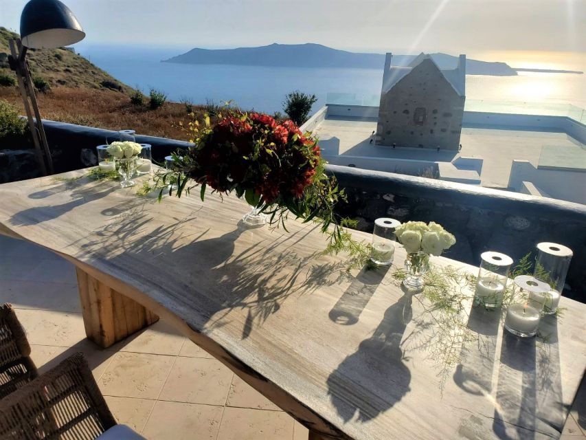 Santorini: Private Romantic Sunset Dinner with Caldera View - Local ingredients give the meal a Santorini identity